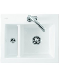 Villeroy Boch Subway 60XM Kitchen Sink Topmount CeramicPlus White 678000R1