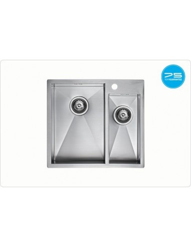 ZENDUO 310/180 I-F 1.5 Bowl Kitchen Sink Inset / Undermount Stainless ZD/3118/IF/S/BBL/006