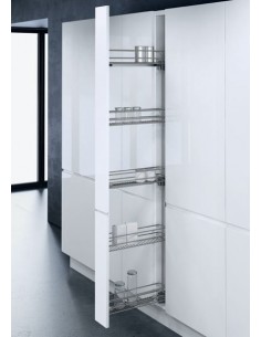 150mm Vauth Sagel Larder VS-Tal-Wiro Narrow Pull Out Chrome RH-Mount 54985222