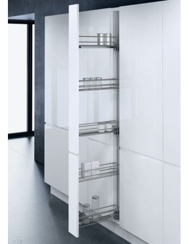 150mm Vauth Sagel Larder VS-Tal-Wiro Narrow Pull Out Chrome RH-Mount 54985222