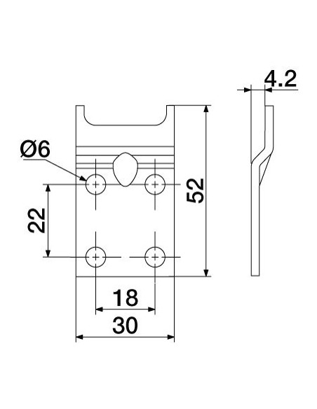 Koala Wall Fixing Plate Suits Cabinet Hangers X10 Zinc Plated 29035920