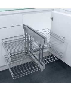 900mm VS COR Flex Chrome Linear Kitchen Corner Vauth Sagel 450mm Door 54829753