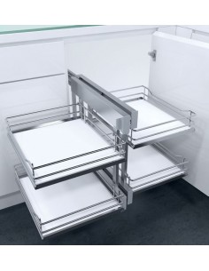 900mm VS COR Flex Premea White Kitchen Corner Vauth Sagel Pull Out  54829233