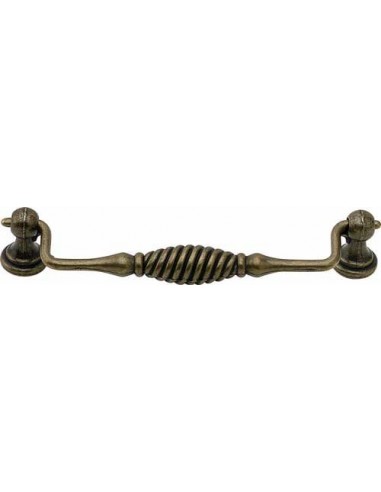 Twister Drop Door Handle Antique Pewter 160/182mm