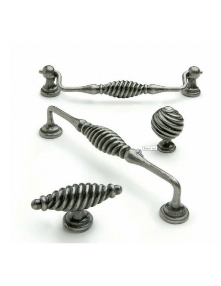 Twister Drop Door Handle Antique Pewter 160/182mm
