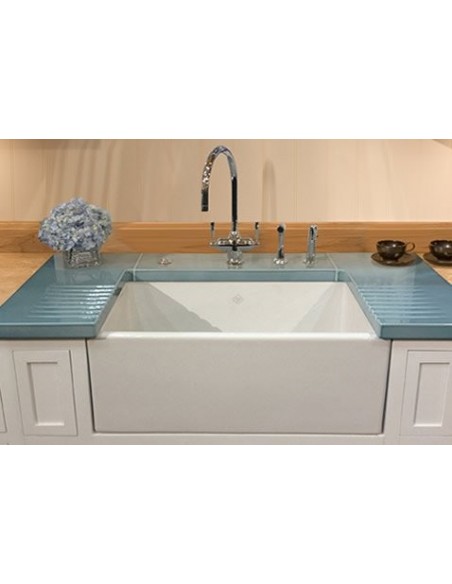 Shaws Shaker 800mm Sink White Ceramic Kitchen Apron Front Butler Sink SCSH108WH