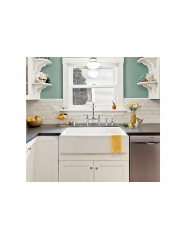 Shaws Shaker 800mm Sink White Ceramic Kitchen Apron Front Butler Sink SCSH108WH