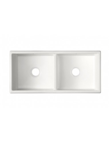 Shaws Shaker Double 1000mm Butler Ceramic Kitchen Sink Apron Front SCSH101WH