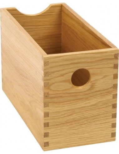 Oak Storage Box Finger-Joint Set X4 Deep Drawers Pantry Larder Display 54386420