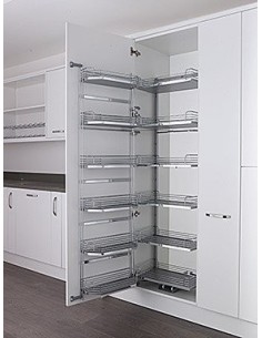 500mm Tandem Kitchen Larder Pantry 1700+ Kessebohmer Arena Solid Trays KTLFA500SC 2
