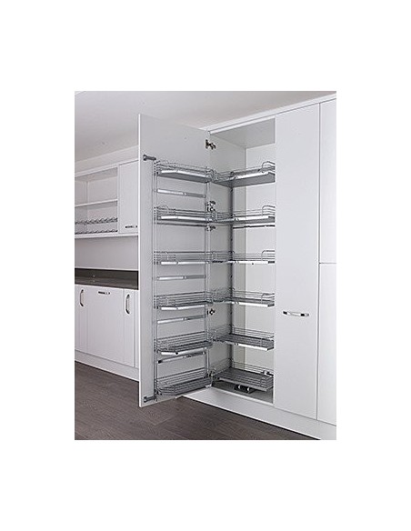 500mm Tandem Kitchen Larder Pantry 1700+ Kessebohmer Arena Solid Trays KTLFA500SC
