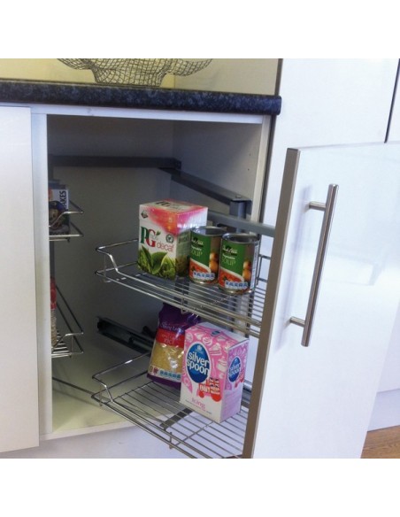 1000mm Kitchen Corner Swing Pull-Out Basket Storage Shelves 500mm Door 54944950 / 951