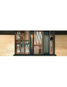 Blum Ambia-Line Drawer Insert 100mm Tennessee Walnut 500mm Depth ZC7S500RH1 2