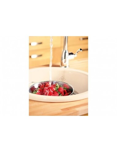Shaws Classic Round Bowl Kitchen Sink Ceramic Inset / Under SCR0460