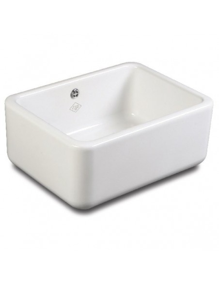 Shaws Butler 60cm Kitchen Sink Ceramic White Apron Front SCBU600