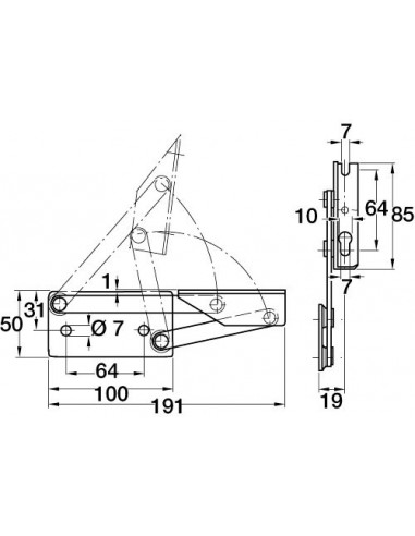 Bench Or Seat Hinge