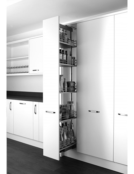 400mm Kessebohmer Classic Larder Kitchen Pull Out Tall Dispensa KLF400FESC