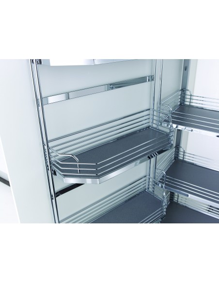 600mm Kessebohmer Tandem Tall Larder Arena Solid Baskets KTLFA600SC