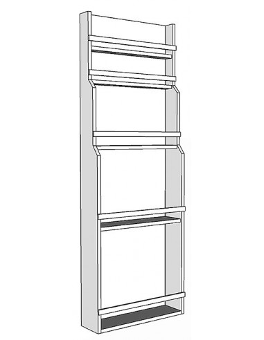 1909 Oak Butler's Pantry Rack 500mm Door Storage Unhanded DRPB
