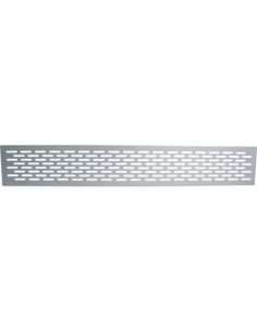 450x70mm Plinth Ventilation Grill Matt Silver Aluminium 81.22Cm2  57502931