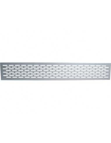 450x70mm Plinth Ventilation Grill Matt Silver Aluminium 81.22Cm2  57502931