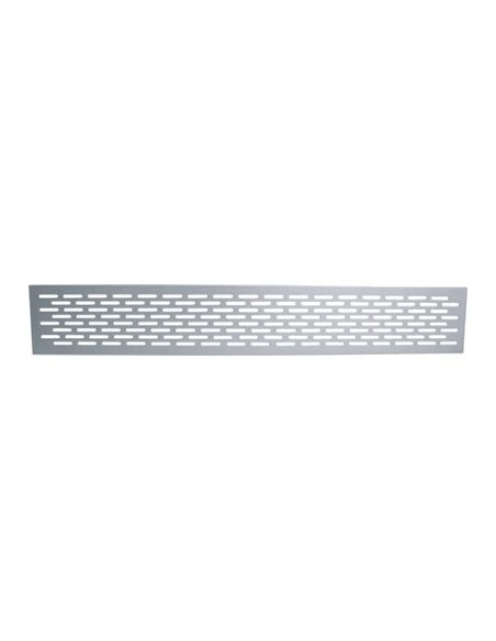 450x70mm Plinth Ventilation Grill Matt Silver Aluminium 81.22Cm2  57502931