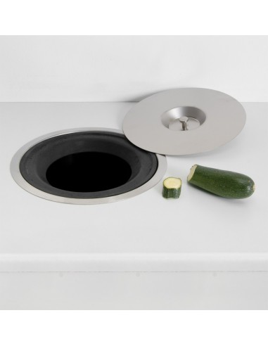Wesco Ergo Master Worktop Waste Bin 5L Stainless Steel Inset Flush Fit 060014-47