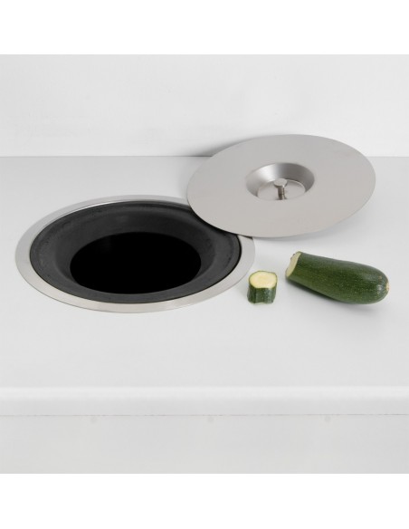 Wesco Ergo Master Worktop Waste Bin 5L Stainless Steel Inset Flush Fit 060014-47