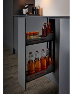 150mm Peka Pull-Out Shelves Solid Kitchen Base Trays Snello Libell  200.2441.43AN 2
