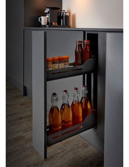 150mm Peka Pull-Out Shelves Solid Kitchen Base Trays Snello Libell  200.2441.43AN