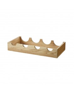 European Oak Bottle Rack Wooden Kitchen Pantry Accessory 460mm Wide 54386462