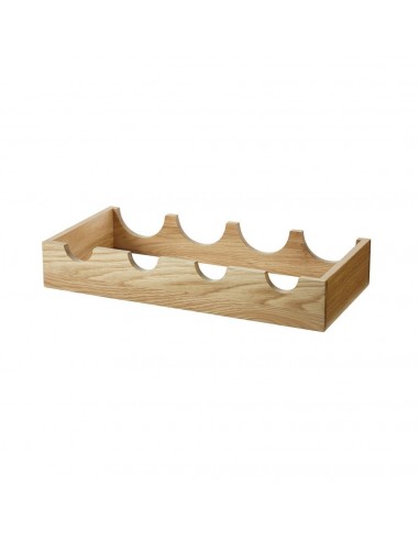 European Oak Bottle Rack Wooden Kitchen Pantry Accessory 460mm Wide 54386462