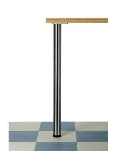 870mm Table Worktop Support Leg 60mm Brushed Nickel BB870BN