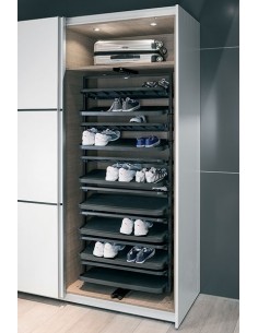 800mm Shoe Rack Pivoting 1680mm Tall Units Extending Storage X50 Shoes 80622401 2