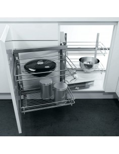 900mm Vauth-Sagel Corner Swing-Out Kitchen Classic Chrome VS COR Fold 54817010/1