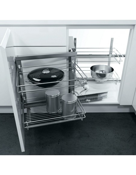 900mm Vauth-Sagel Corner Swing-Out Kitchen Classic Chrome VS COR Fold 54817010/1