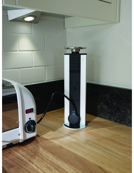 EVOline Worktop Sockets USB A+C Pop-Up Island Port Stainless Steel 1593 1041 5701