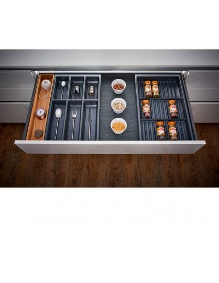 Spice Rack Drawer Insert Suits Blum Legrabox 300 x 423mm Switch Grey SS.45.30