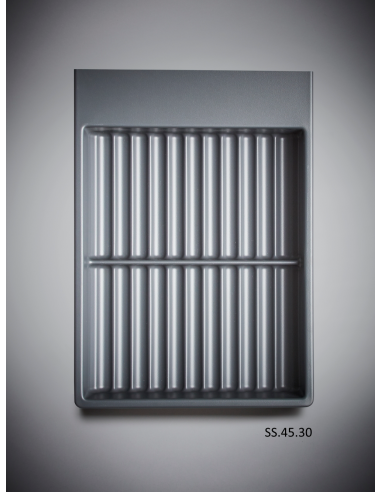 Spice Rack Drawer Insert Suits Blum Legrabox 300 x 423mm Switch Grey SS.45.30