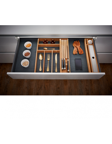 Oak Knife Block Insert Switch 100 x 423mm Suits Blum Legrabox Drawers 562-0034.K
