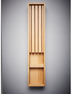 Oak Knife Block Insert Switch 100 x 423mm Suits Blum Legrabox Drawers 562-0034.K 2