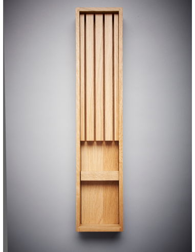 Oak Knife Block Insert Switch 100 x 423mm Suits Blum Legrabox Drawers 562-0034.K