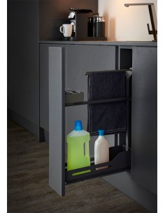 Peka 150mm Base Pull-Out Towel Rail Bottle Rack Narrow Snello Libell  200.2445.43 2