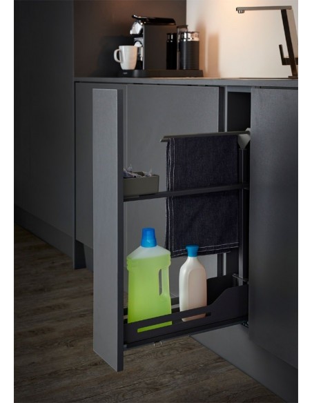 Peka 150mm Base Pull-Out Towel Rail Bottle Rack Narrow Snello Libell  200.2445.43