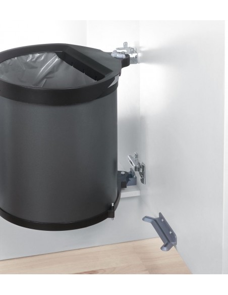 Peka Mullboy BIG Kitchen Waste Bin Big 40L Auto Opening Lid Anthracite 200.1134.43AN