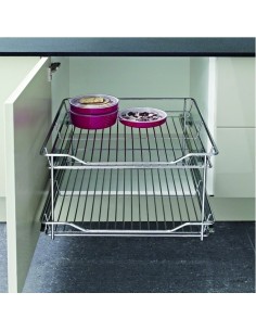 300mm Pull-Out Internal Baskets 2-Tier Chrome Hinged Door 54048212