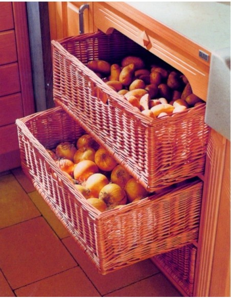 Natural Wicker Storage Basket 450 x 375mm For Open Display 450mm Unit 54057015