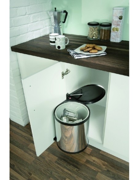 Swing Mono Hailo Bin Kitchen Waste 12L Auto Lid Opener Stainless Steel 50212032