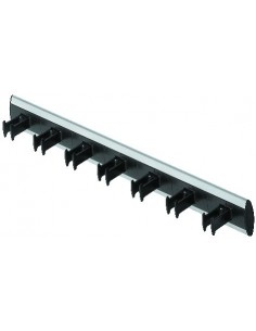 Belt Rack Screw Mounting Black Hooks Silver Aluminium 432mm Length 80725935 2
