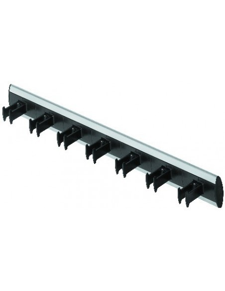 Belt Storage Rack Black Screw Mount Silver Aluminium 432mm Length 80725935